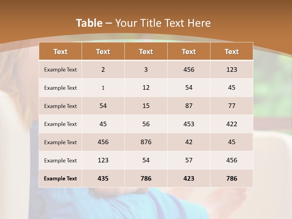 Caucasian Spring Leaf PowerPoint Template