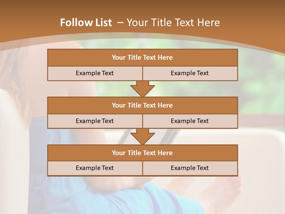 Caucasian Spring Leaf PowerPoint Template