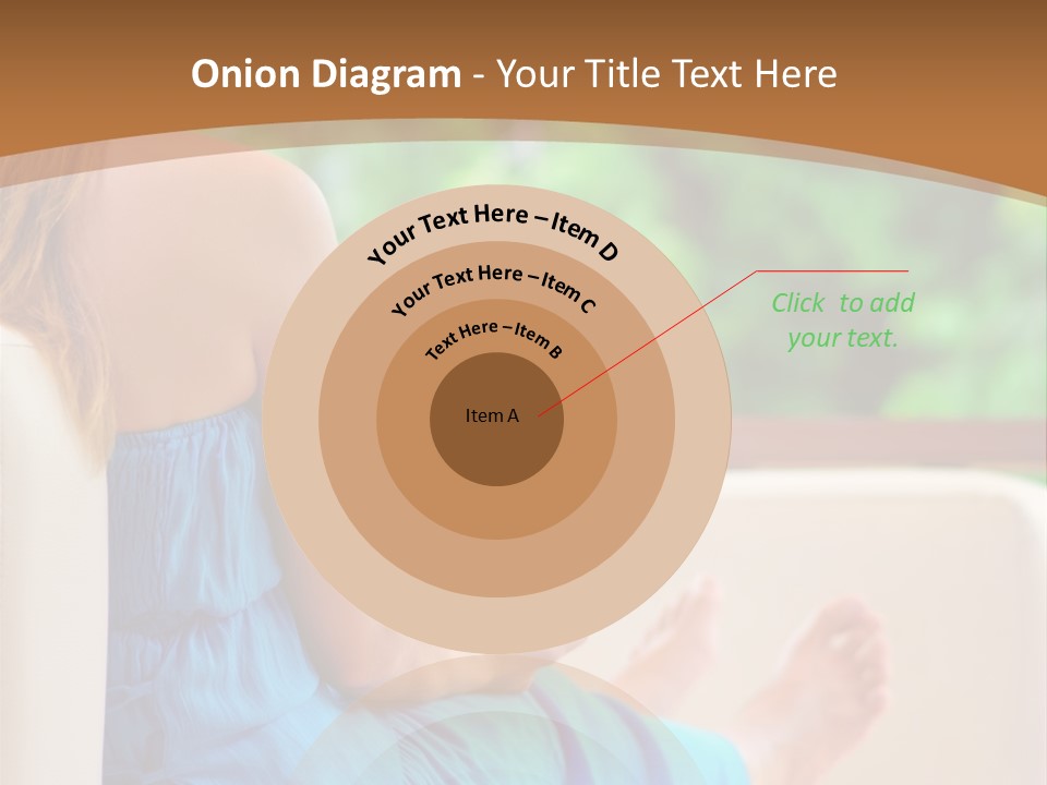 Caucasian Spring Leaf PowerPoint Template