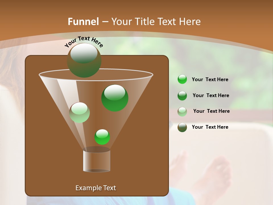 Caucasian Spring Leaf PowerPoint Template