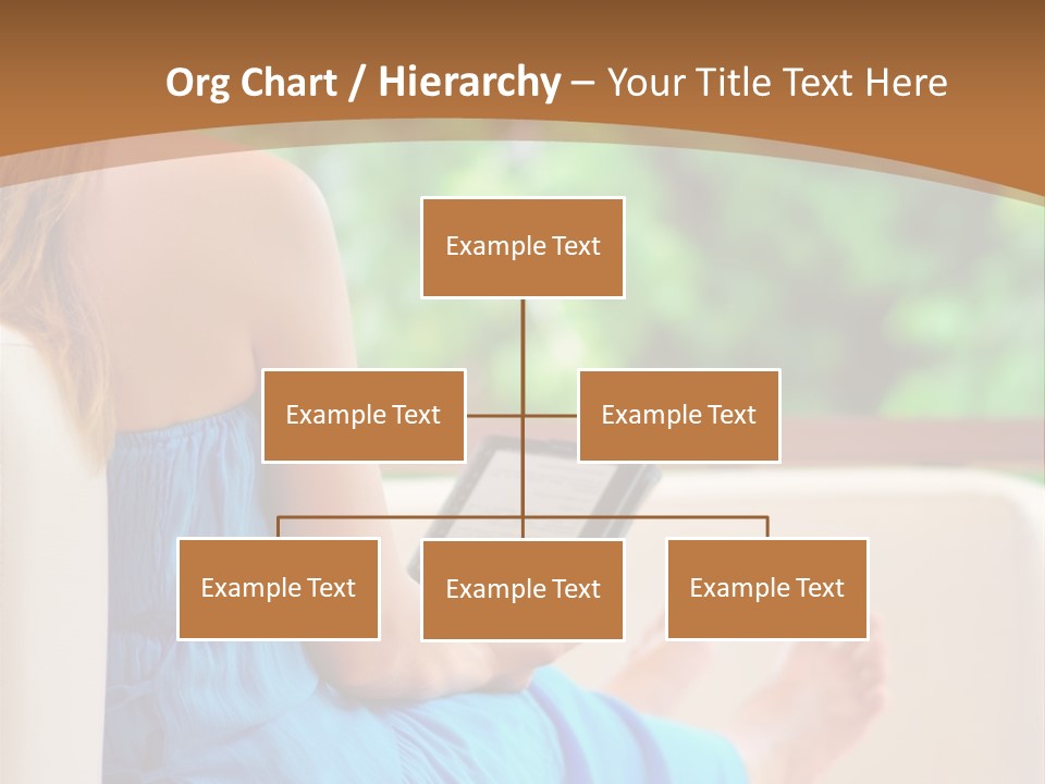 Caucasian Spring Leaf PowerPoint Template