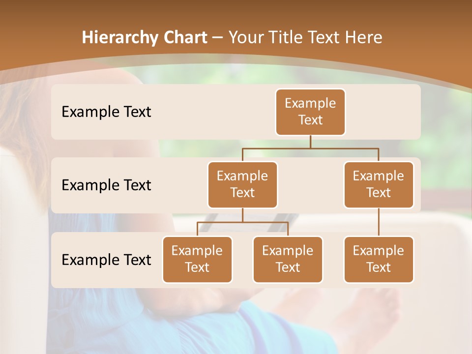 Caucasian Spring Leaf PowerPoint Template