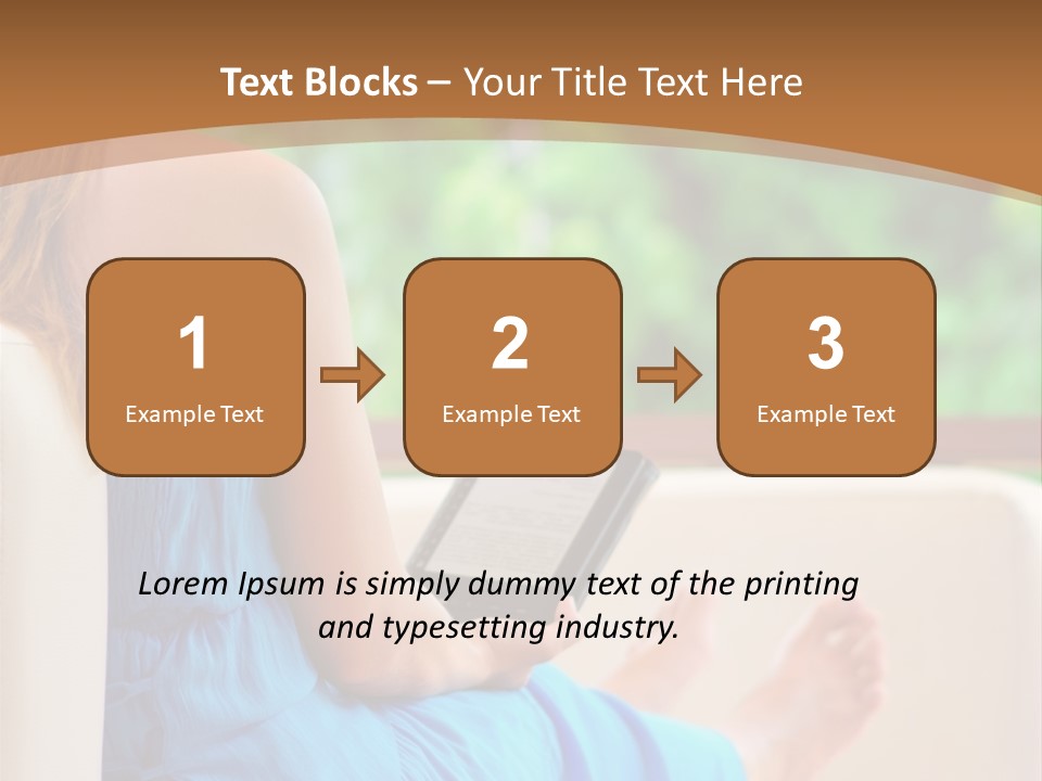 Caucasian Spring Leaf PowerPoint Template