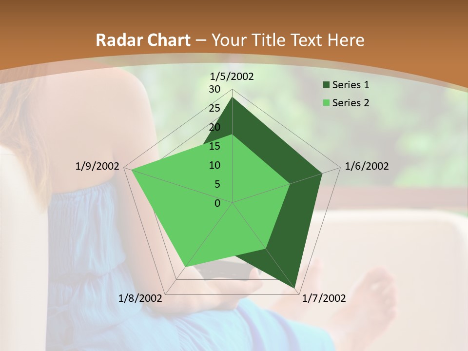 Caucasian Spring Leaf PowerPoint Template