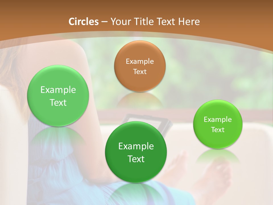 Caucasian Spring Leaf PowerPoint Template