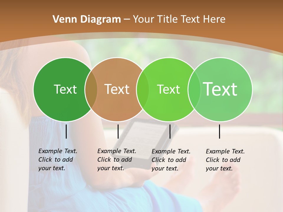Caucasian Spring Leaf PowerPoint Template