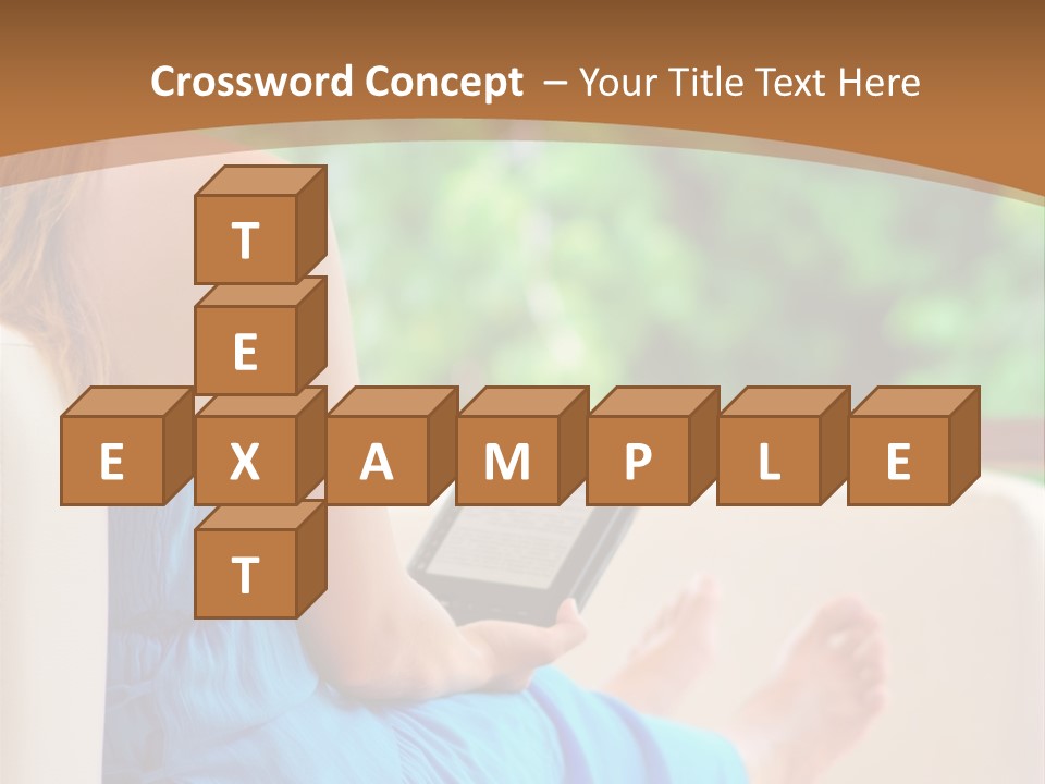 Caucasian Spring Leaf PowerPoint Template