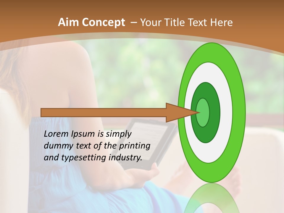 Caucasian Spring Leaf PowerPoint Template