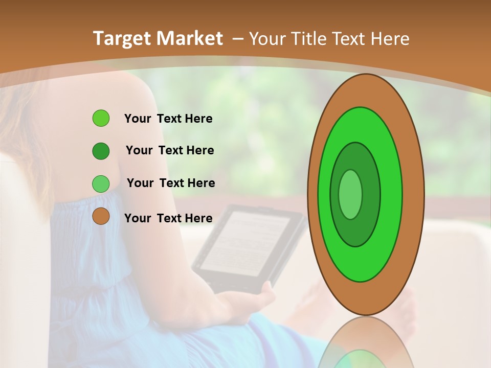 Caucasian Spring Leaf PowerPoint Template