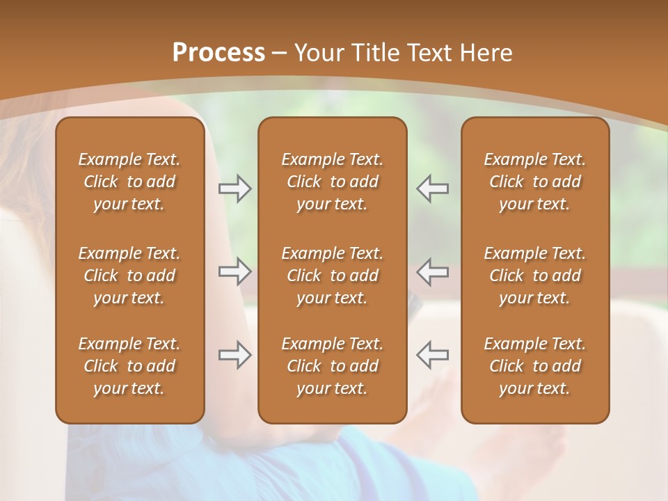 Caucasian Spring Leaf PowerPoint Template