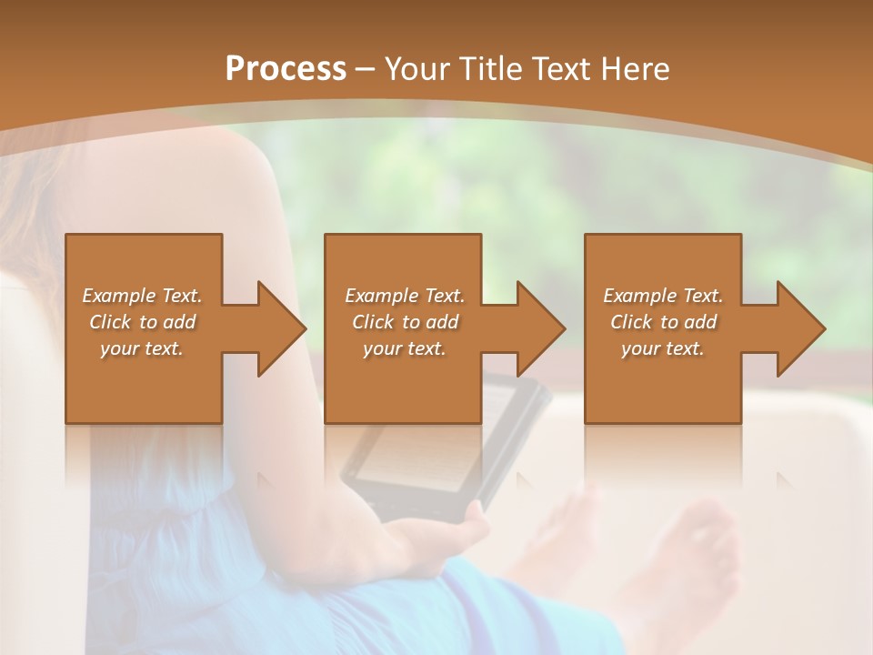 Caucasian Spring Leaf PowerPoint Template