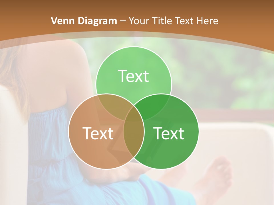 Caucasian Spring Leaf PowerPoint Template