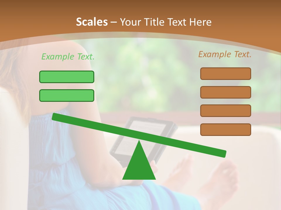 Caucasian Spring Leaf PowerPoint Template
