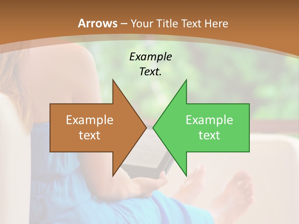 Caucasian Spring Leaf PowerPoint Template