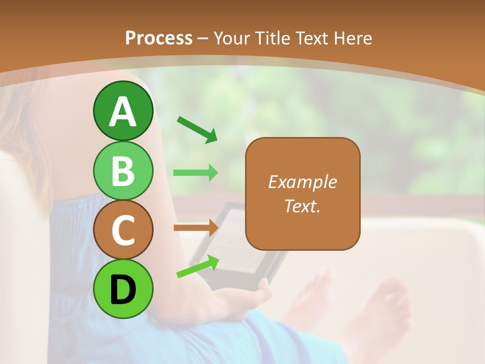 Caucasian Spring Leaf PowerPoint Template