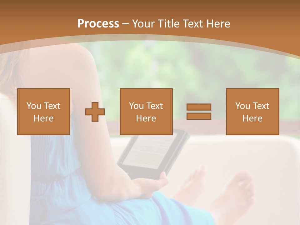 Caucasian Spring Leaf PowerPoint Template
