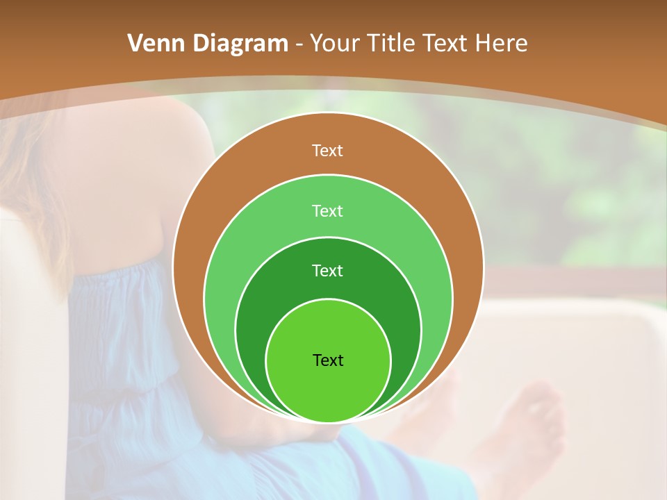 Caucasian Spring Leaf PowerPoint Template