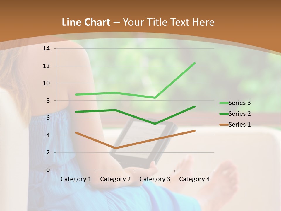 Caucasian Spring Leaf PowerPoint Template