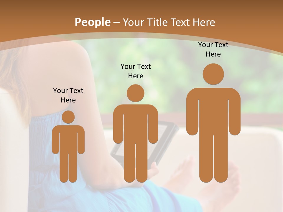 Caucasian Spring Leaf PowerPoint Template