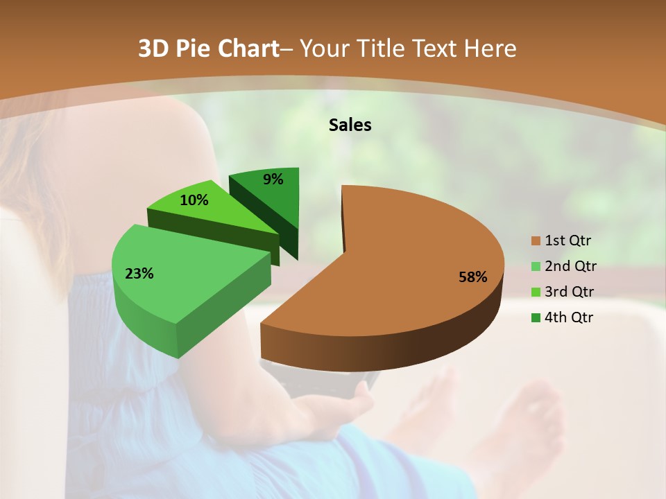 Caucasian Spring Leaf PowerPoint Template