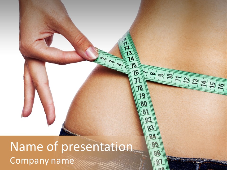 Measurements Beautiful Naked PowerPoint Template