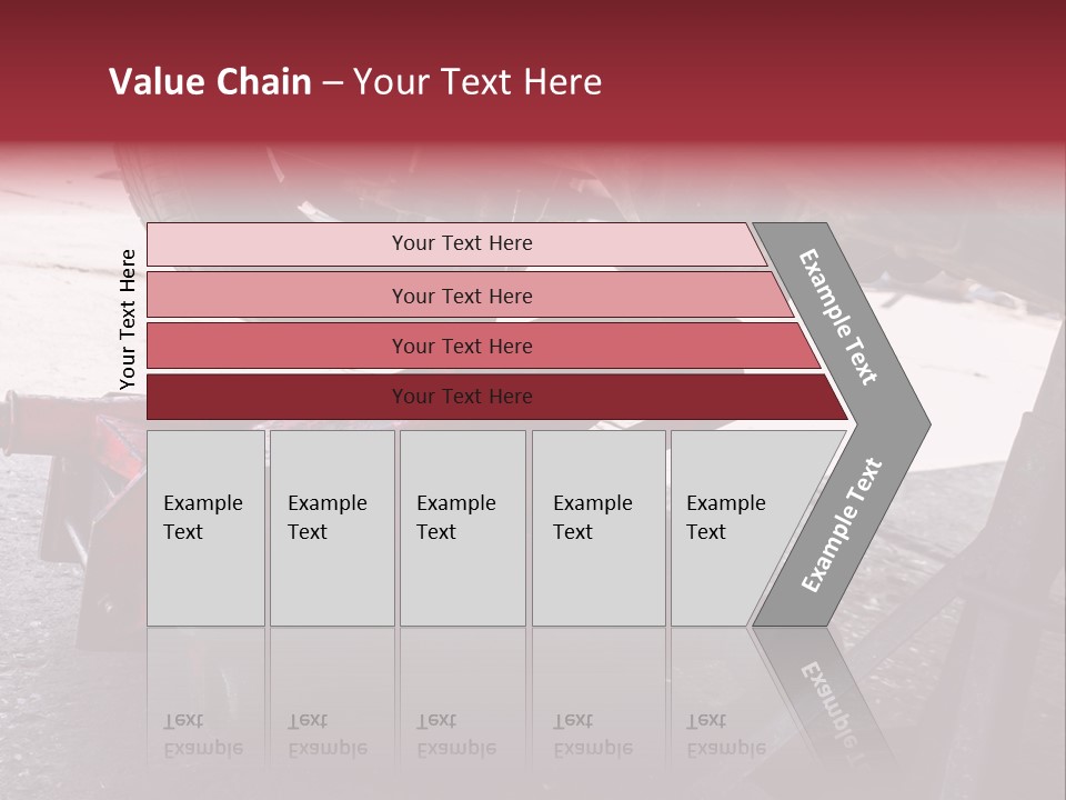 A Close Up Of A Red Jack Under A Car PowerPoint Template