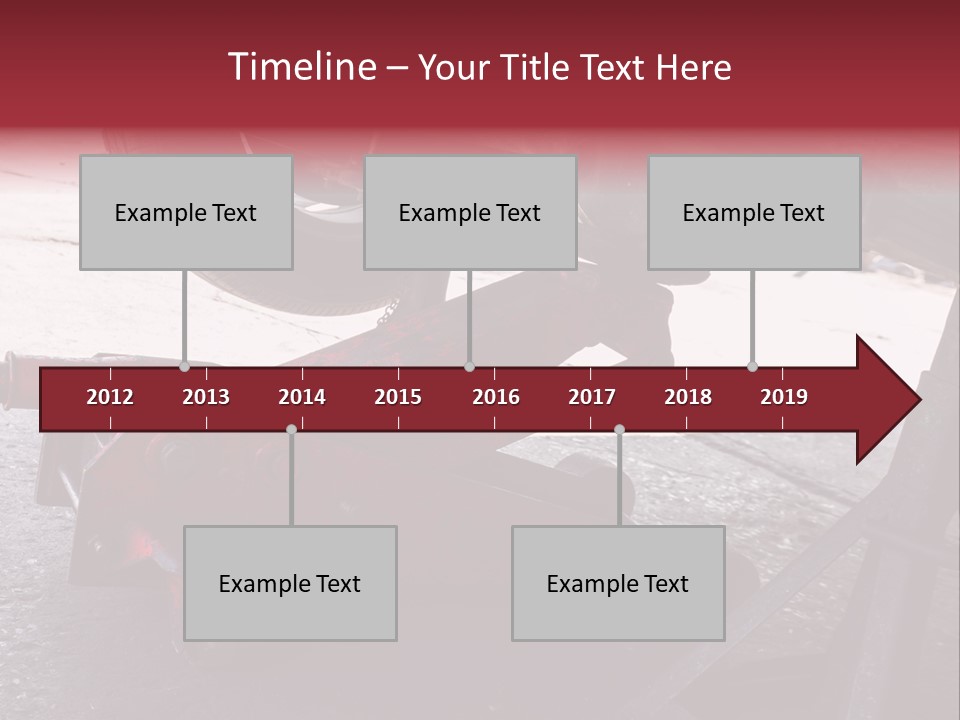 A Close Up Of A Red Jack Under A Car PowerPoint Template