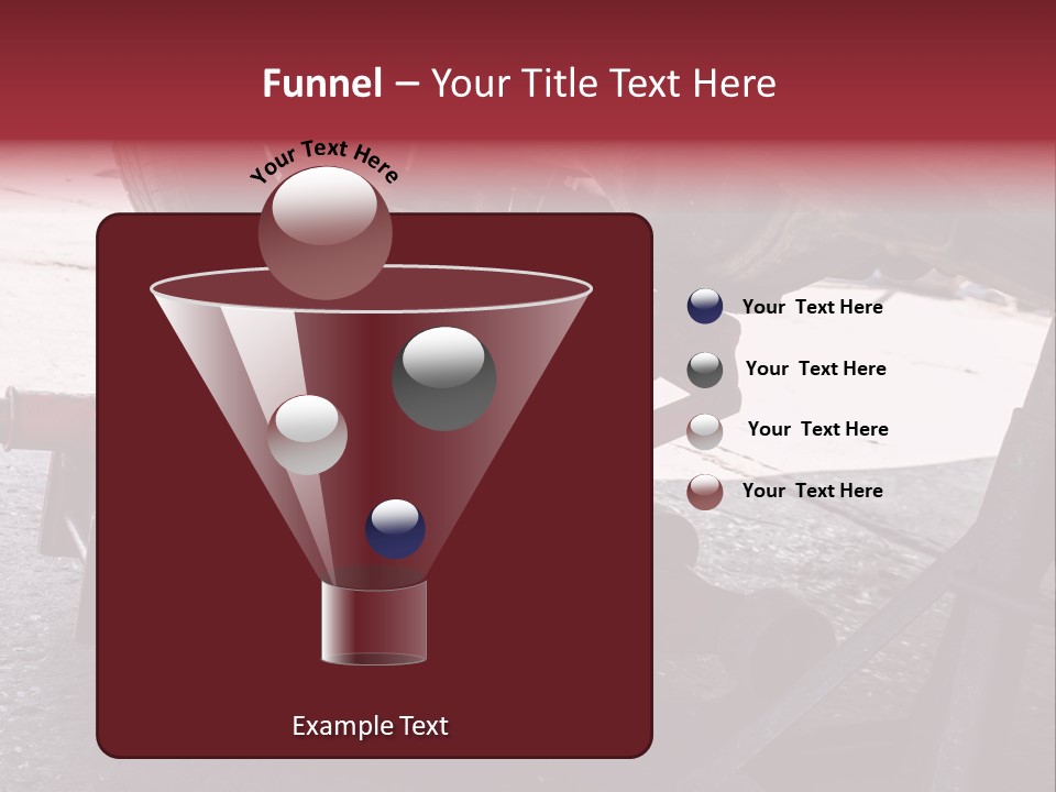 A Close Up Of A Red Jack Under A Car PowerPoint Template