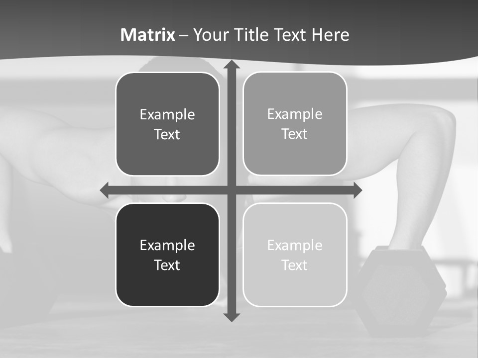 Woman Bodybuilder Abdominal PowerPoint Template