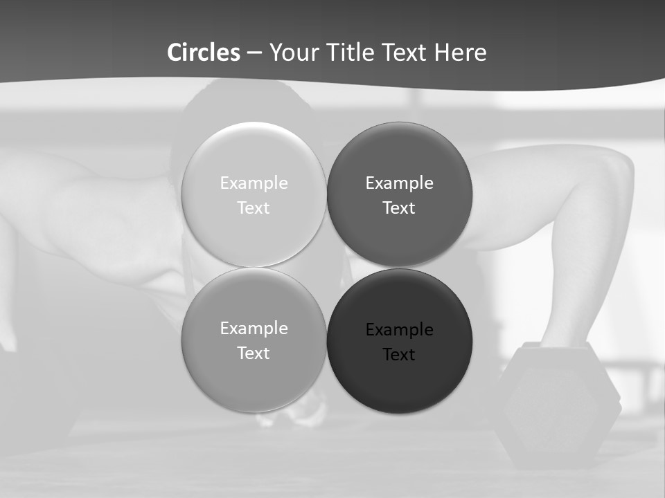 Woman Bodybuilder Abdominal PowerPoint Template