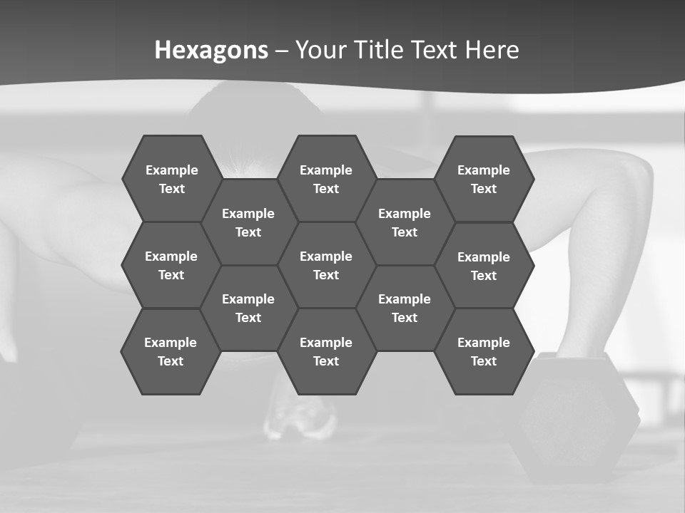 Woman Bodybuilder Abdominal PowerPoint Template