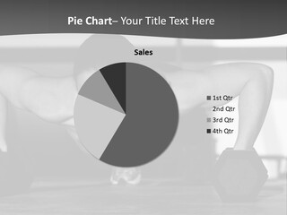 Woman Bodybuilder Abdominal PowerPoint Template