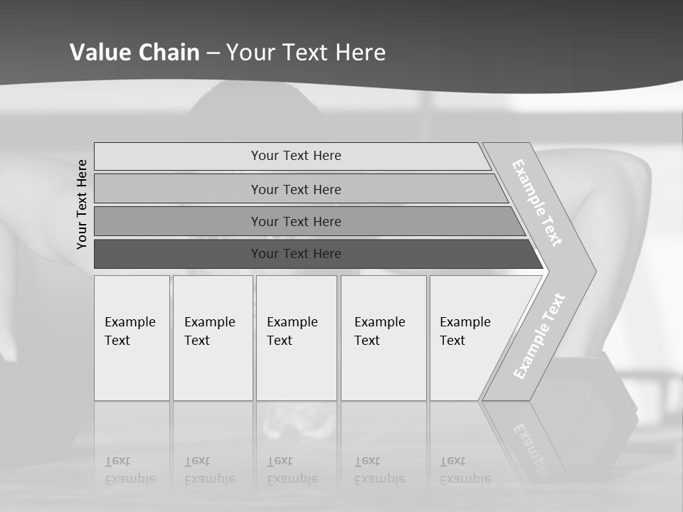 Woman Bodybuilder Abdominal PowerPoint Template