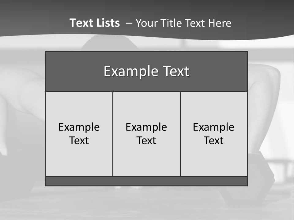 Woman Bodybuilder Abdominal PowerPoint Template