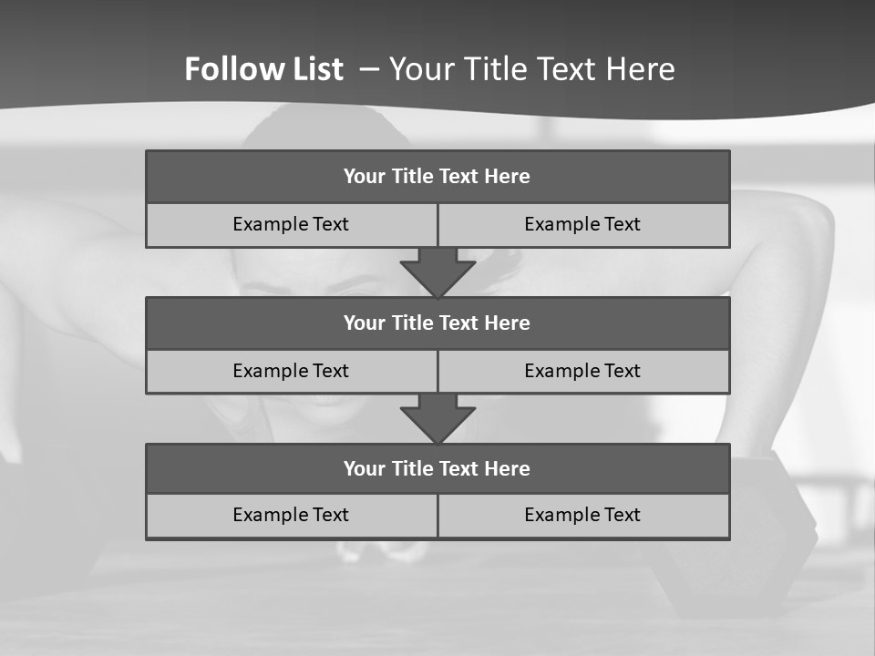 Woman Bodybuilder Abdominal PowerPoint Template