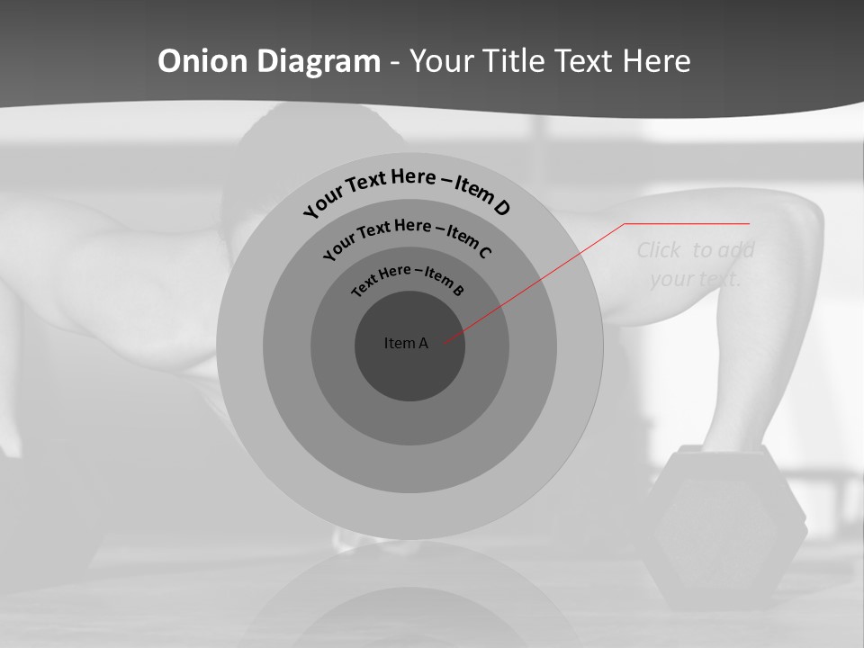 Woman Bodybuilder Abdominal PowerPoint Template