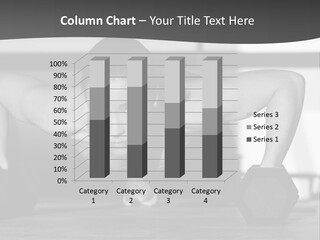 Woman Bodybuilder Abdominal PowerPoint Template