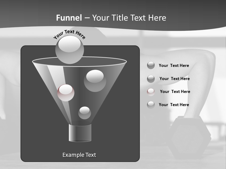 Woman Bodybuilder Abdominal PowerPoint Template