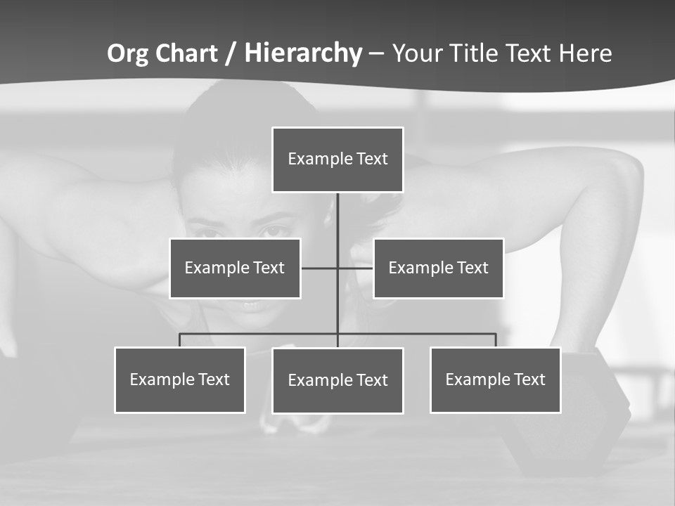 Woman Bodybuilder Abdominal PowerPoint Template