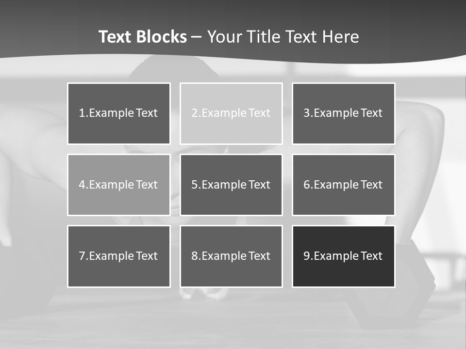 Woman Bodybuilder Abdominal PowerPoint Template