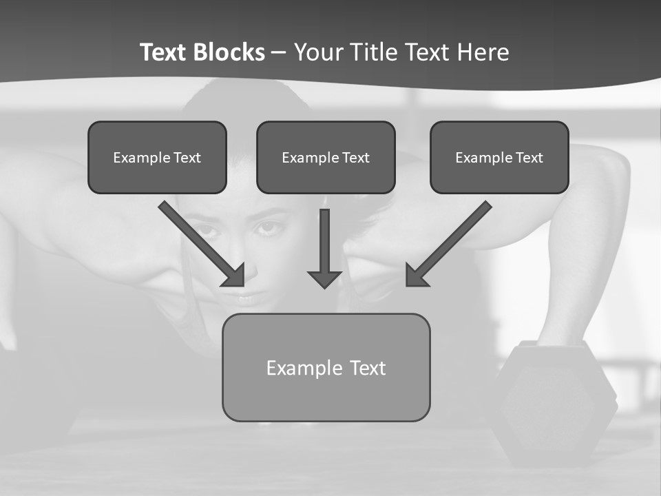 Woman Bodybuilder Abdominal PowerPoint Template