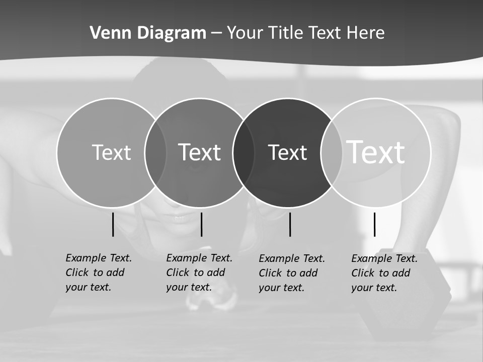 Woman Bodybuilder Abdominal PowerPoint Template