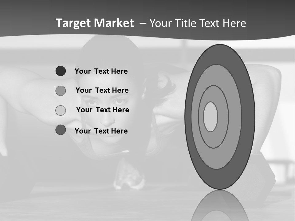 Woman Bodybuilder Abdominal PowerPoint Template