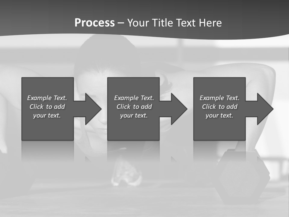 Woman Bodybuilder Abdominal PowerPoint Template