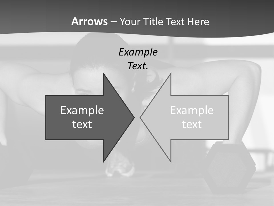 Woman Bodybuilder Abdominal PowerPoint Template