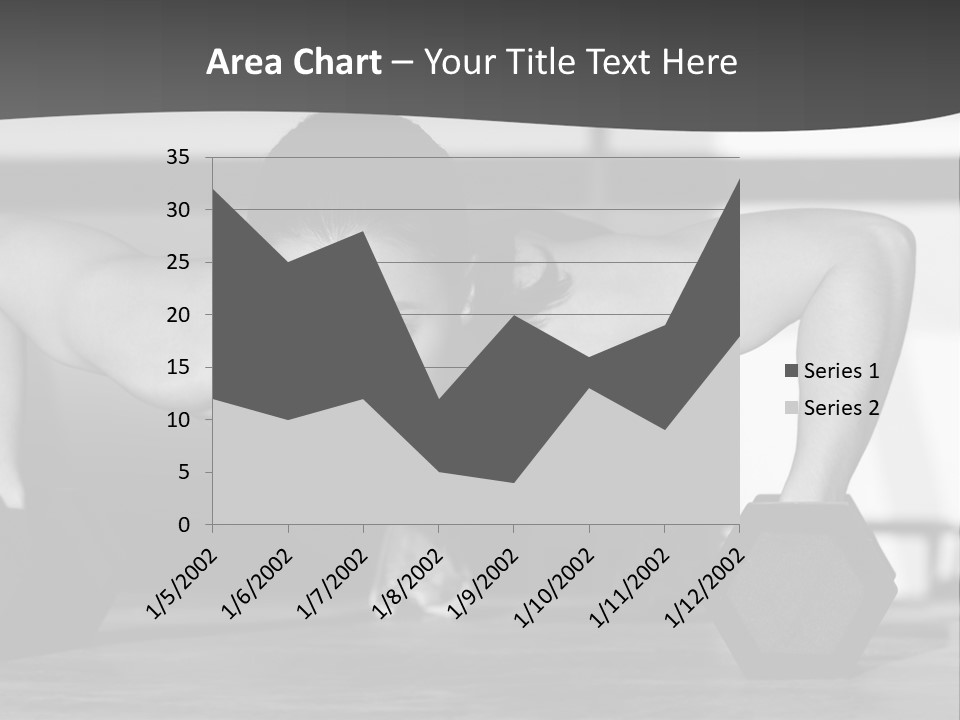 Woman Bodybuilder Abdominal PowerPoint Template