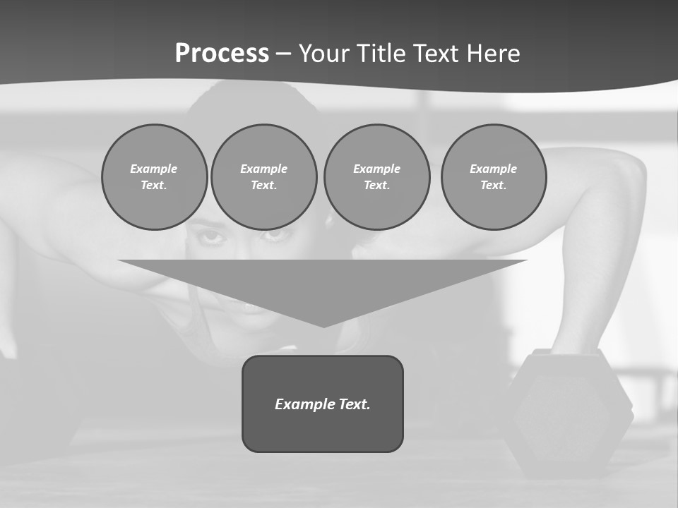 Woman Bodybuilder Abdominal PowerPoint Template