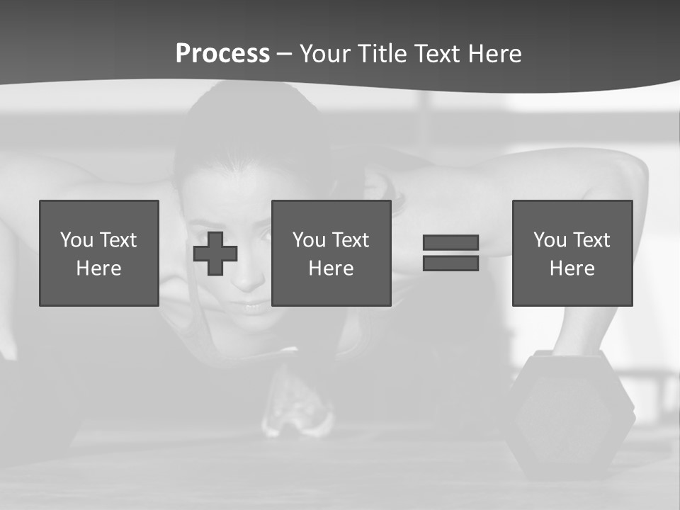 Woman Bodybuilder Abdominal PowerPoint Template