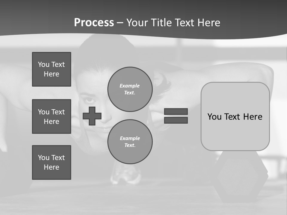 Woman Bodybuilder Abdominal PowerPoint Template