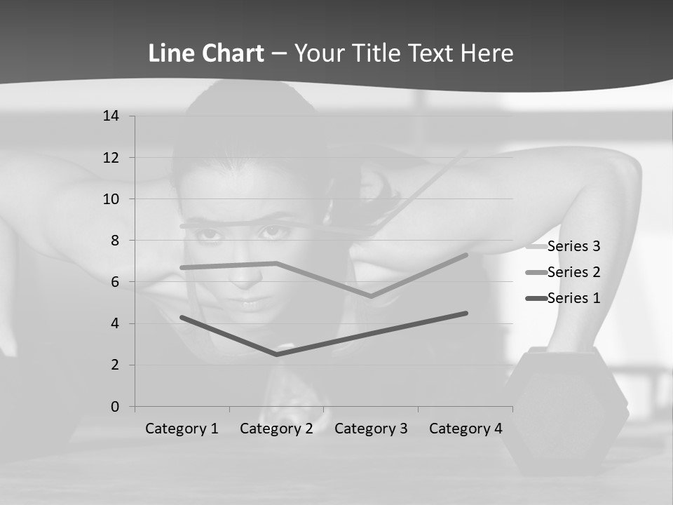 Woman Bodybuilder Abdominal PowerPoint Template